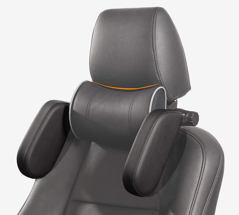 Todeco - Autokopfstütze, 180 ° verstellbares Autokopfstützenkissen,  seitliche Kopfstütze und Nackenkissen für das Auto, ideal für Erwachsene