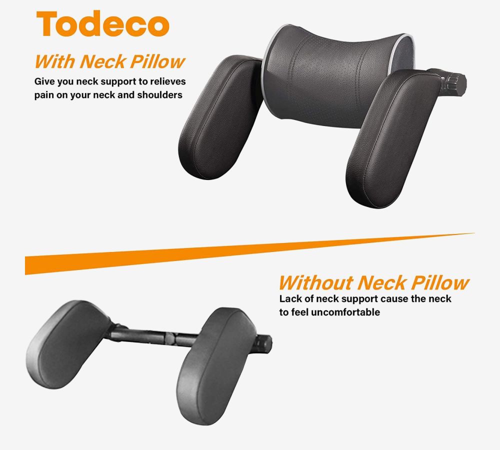 Todeco - Autokopfstütze, 180 ° verstellbares Autokopfstützenkissen,  seitliche Kopfstütze und Nackenkissen für das Auto, ideal für Erwachsene  mit dem