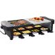 Party Grill con Pietra Naturale, Raclette Grill Multifunzione 3 in 1, Raclette 8 Persone, Raclette Elettrica 1200W