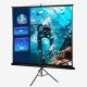 Todeco Projector Screen, Projection Screen, 190 x 190 cm (74.8 x 74.8 inch), with Black Tripod, Material: Nylon fabric, Thickness: 500 g/m²