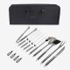 Todeco Barbecue Tool Set, Bbq Grill Tool Kit, 14 stainless steel utensils, with Black case, Material: Aluminium alloy