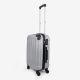 Todeco Carry On Suitcase, Cabin Luggage, 20 inch (51cm), Silver, ABS, Protected corners, Size (wheels included): 56x38x22cm (22x15x8.6inch)