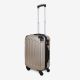 Todeco Carry On Suitcase, Cabin Luggage, 20 inch (51cm), Champagne, ABS, Protected corners, Size (wheels included): 56x38x22cm (22x15x8.6inch)
