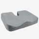 Todeco Gel Pad Seat Orthopedic Cushion, Coccyx Cushion with Gel Layer, Grey, Size: 45 x 35 x 7 cm