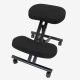 Todeco Adjustable Kneeling Chair on Wheels, Posture Stool, Orthopedic Ergonomic Stool, Material: Cotton fabric, Metal