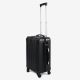 Todeco Carry On Suitcase, Cabin Luggage, 20 inch (51cm), Black, ABS, Protected Corners, Double Layer Zipper, Size (wheels included): 56x38x22cm (22x15x8.6inch)