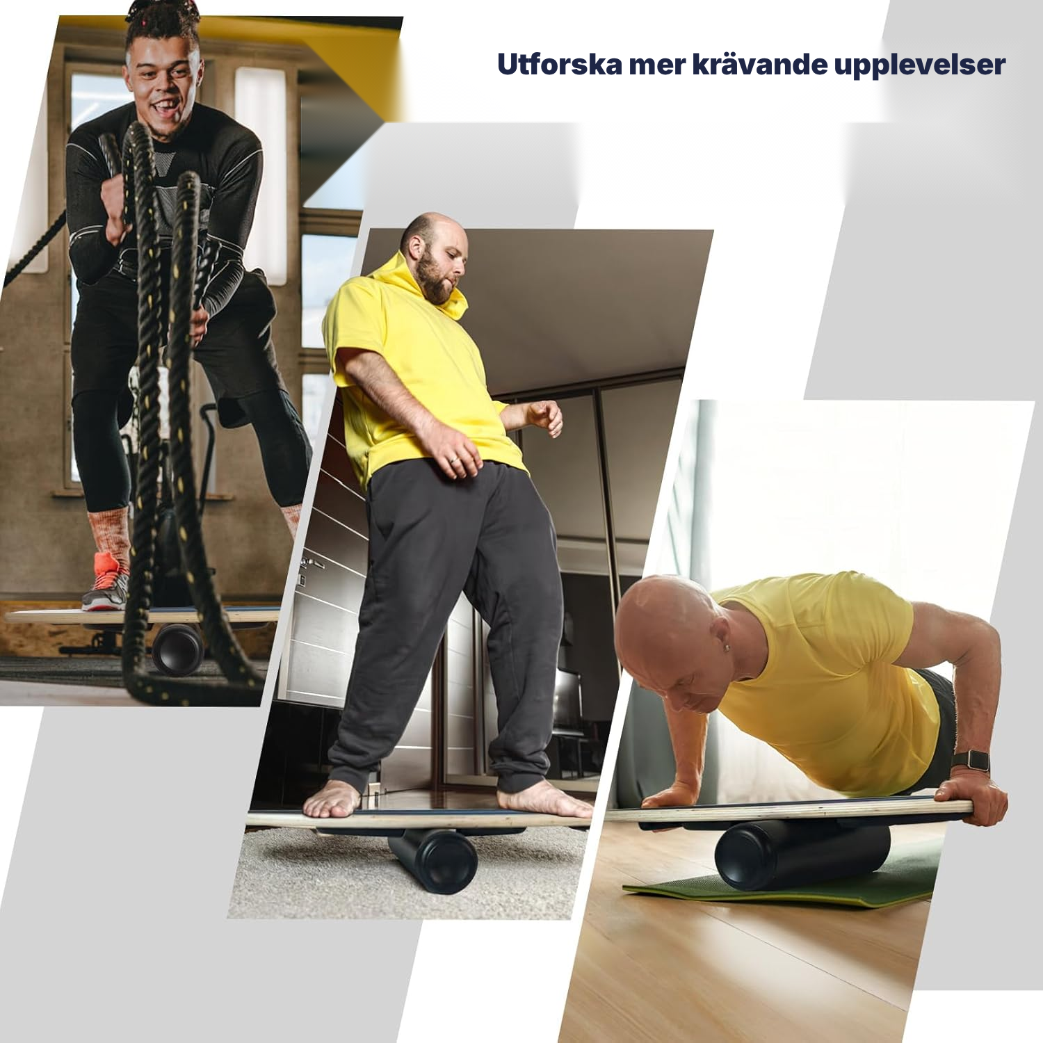 Balansbräda Design Sportif 84,5 cm i trä — 7