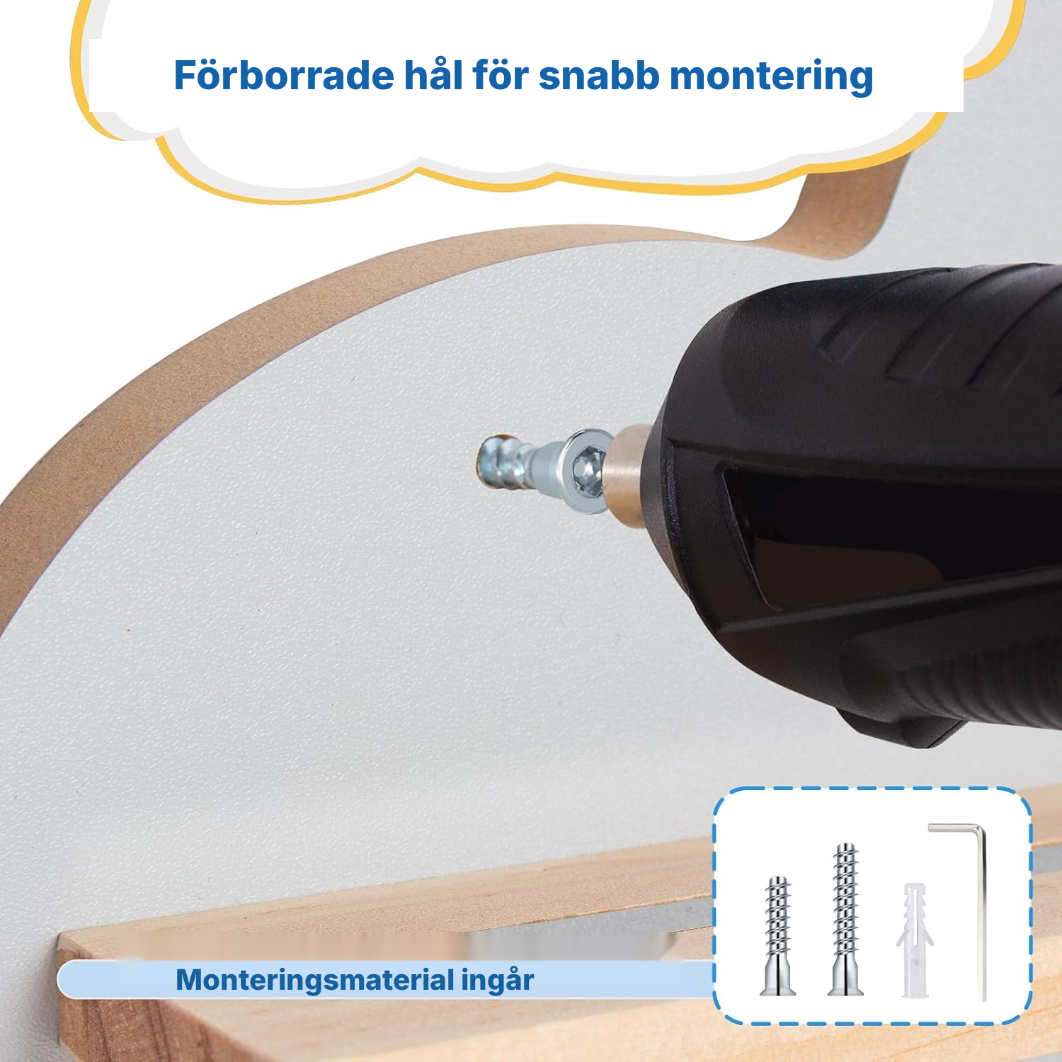 Magnetisk Toniebox-hylla 60 cm, väggmonterad — 5