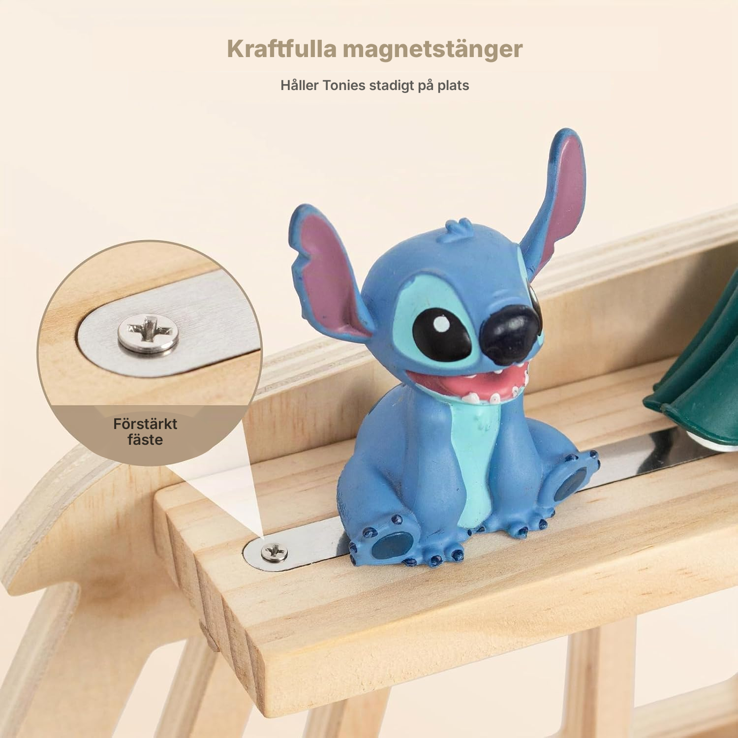 Musikboxhylla vägg 62 cm — mjuk LED-belysning — 5