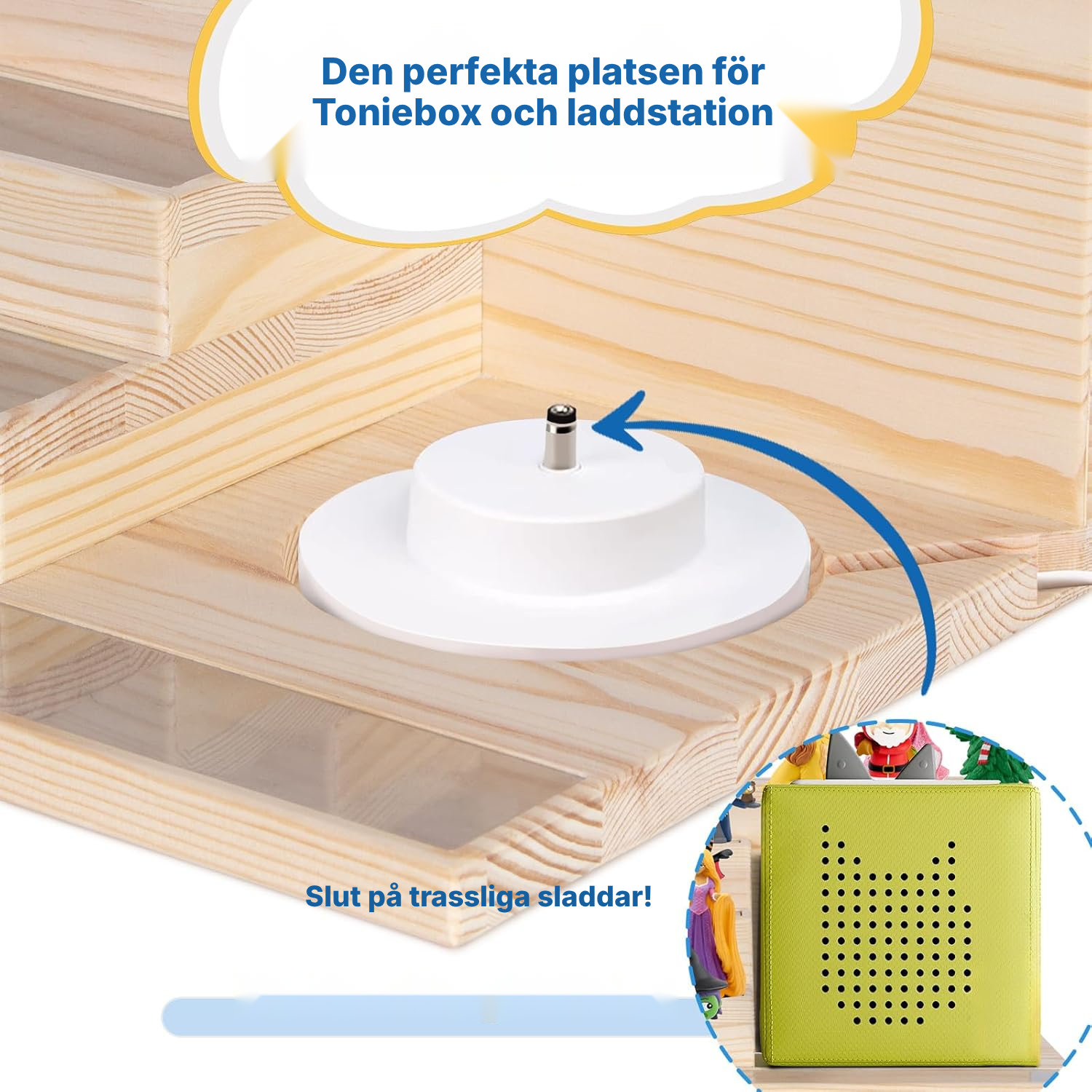 Toniebox-hylla mini 27 cm magnetisk — 4