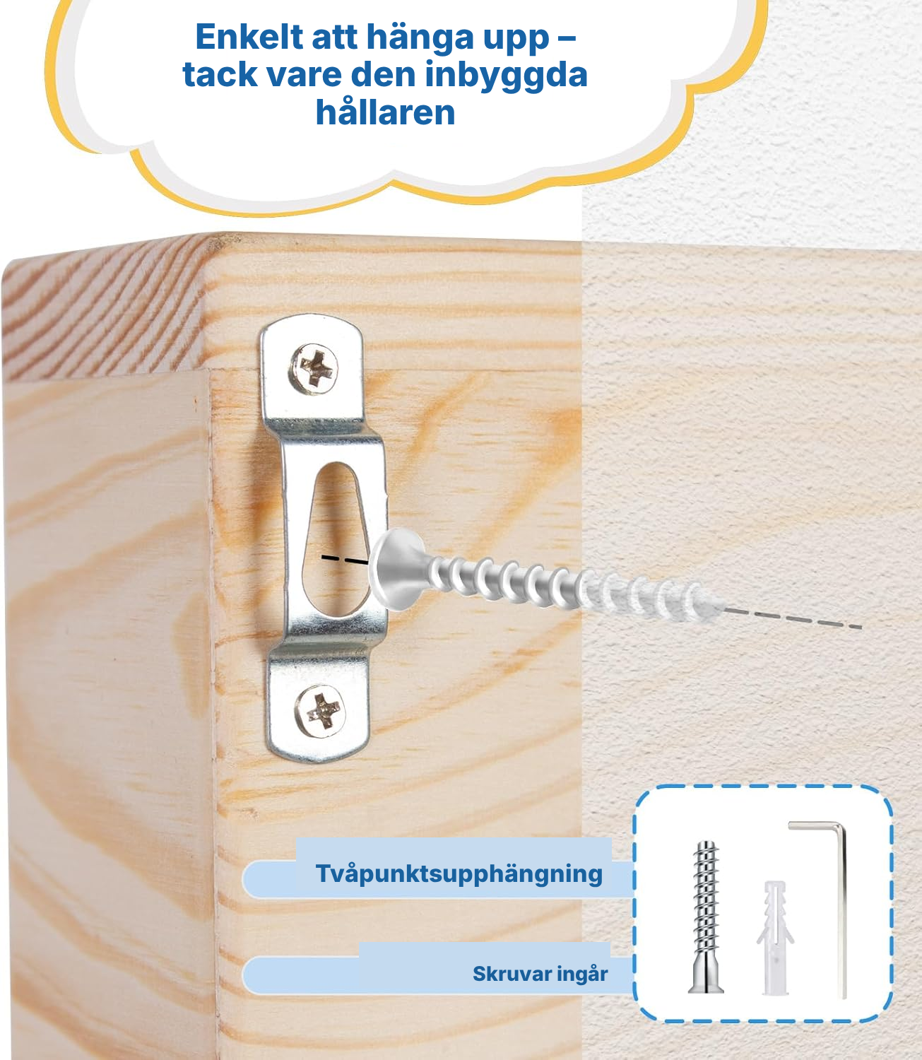 Toniebox-hylla mini 27 cm magnetisk — 5