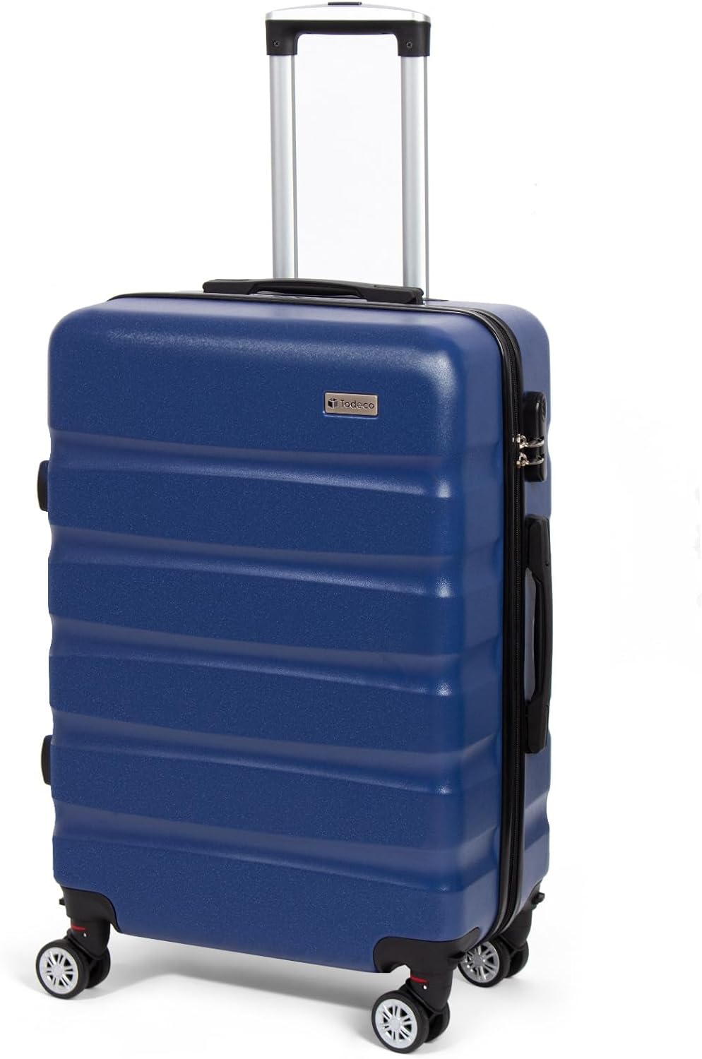 Medium 67 cm blue hardshell suitcase