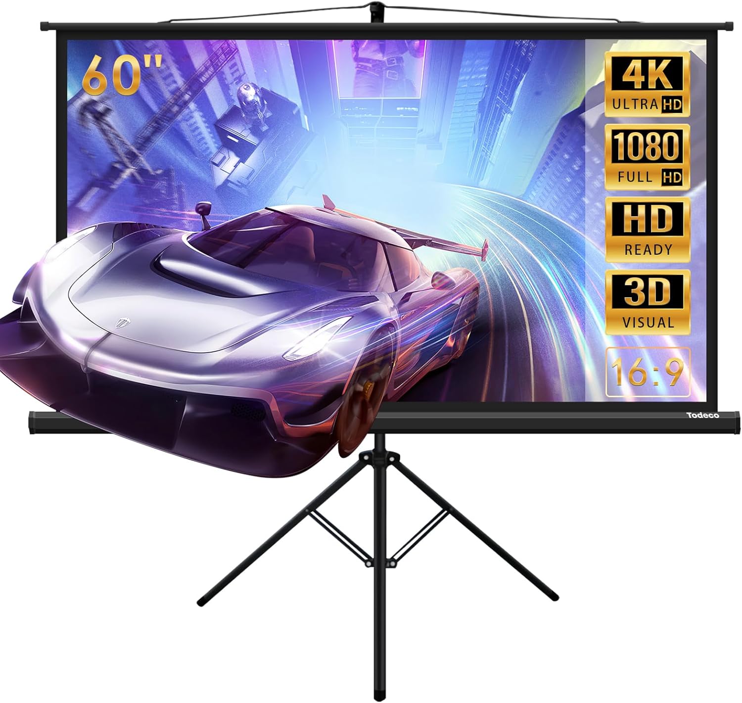 75 cm Outdoor Projector Screen, 154 cm Stand