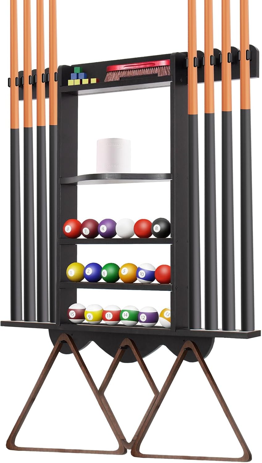 Wall-Mounted Billiard Cue Holder, 80 × 77 cm