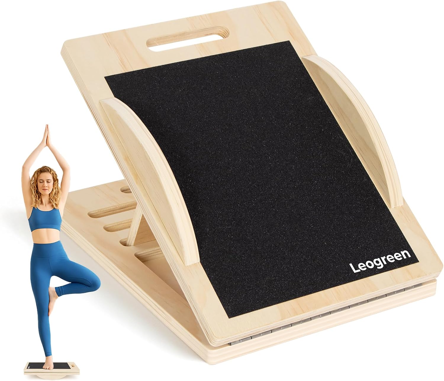 Calf Stretcher & Adjustable Balance Board 2-in-1