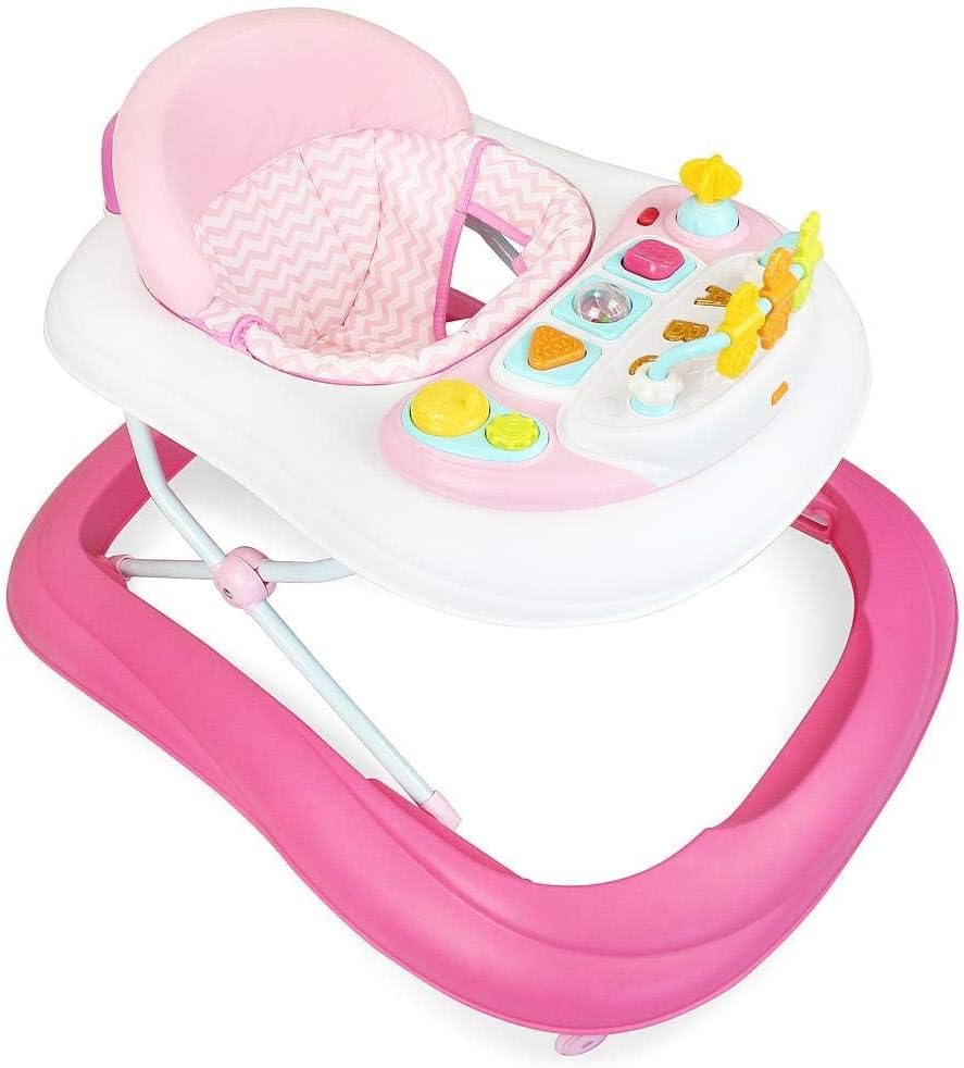Baby Walker 2-in-1 Musical, Adjustable & Foldable