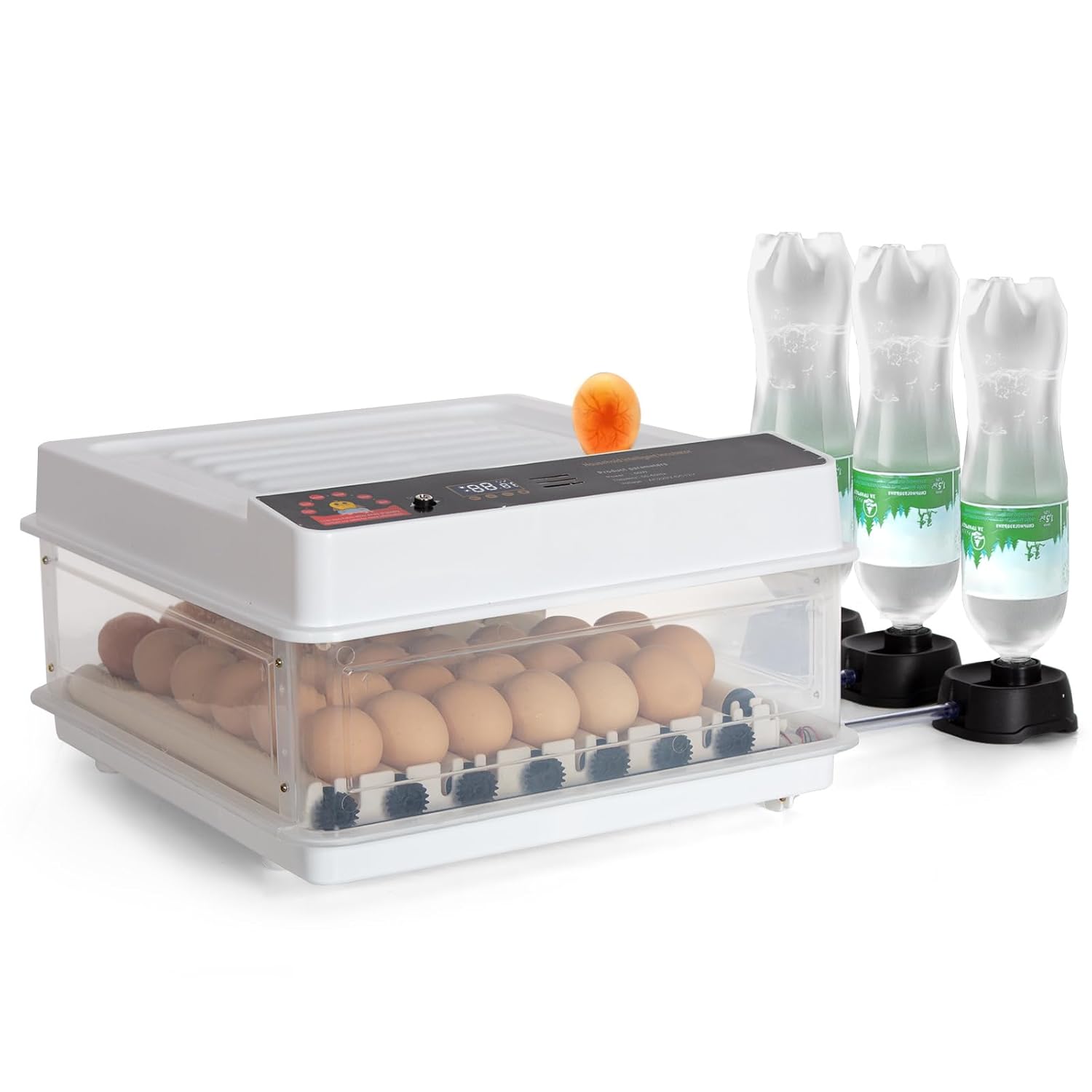 48-Egg Automatic Egg Incubator, 37.8 °C, Dual Power