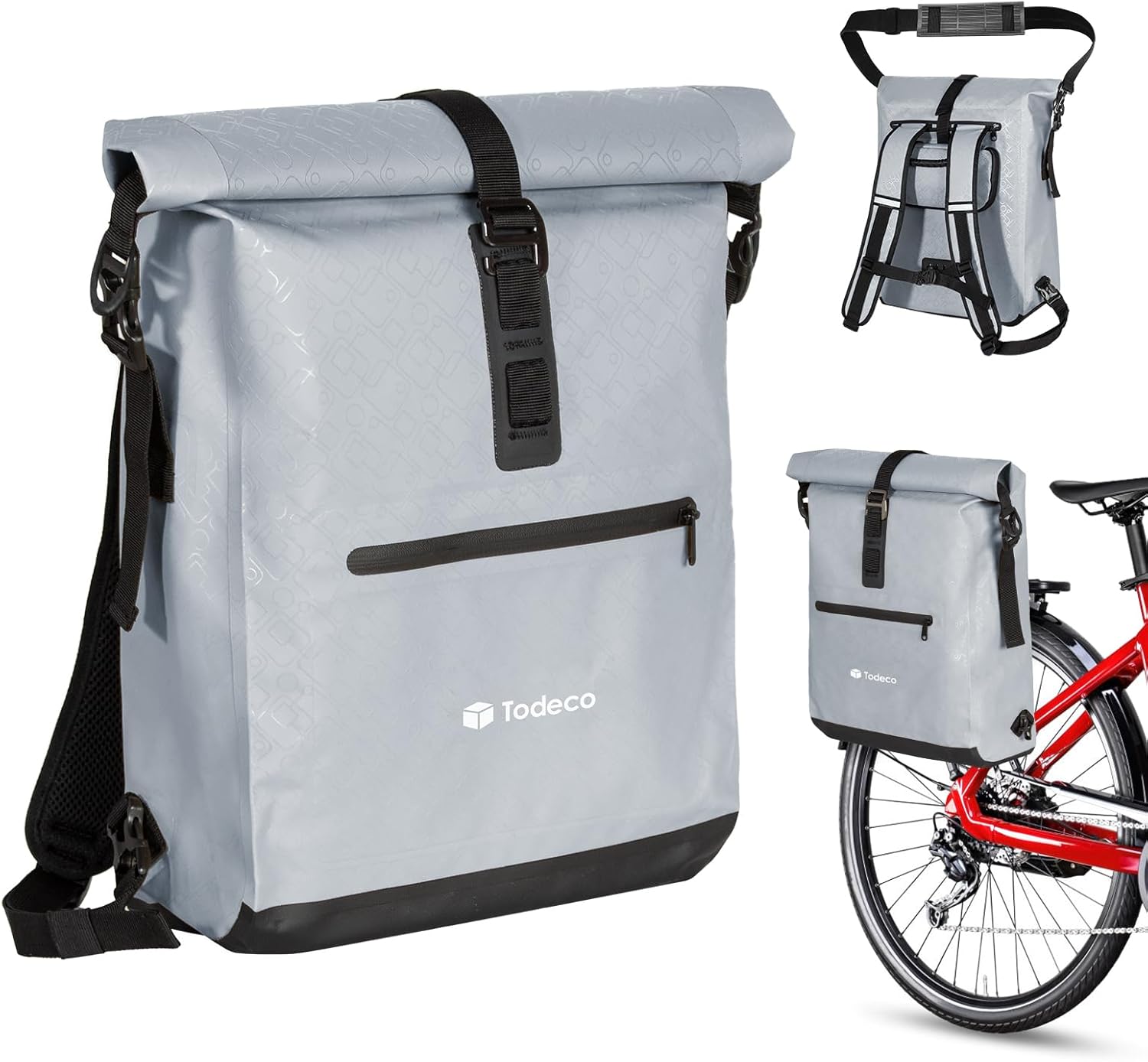 3-in-1 Waterproof Bike Pannier Backpack