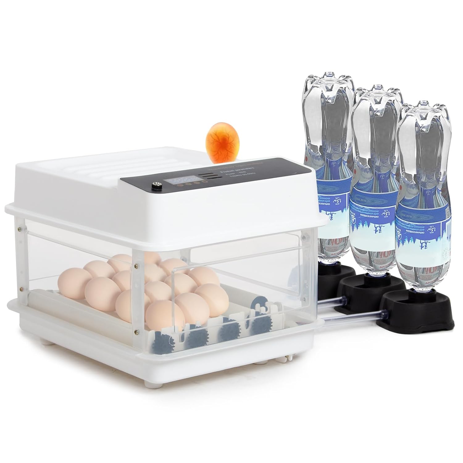 Automatic 15-Egg Incubator with LED Candler