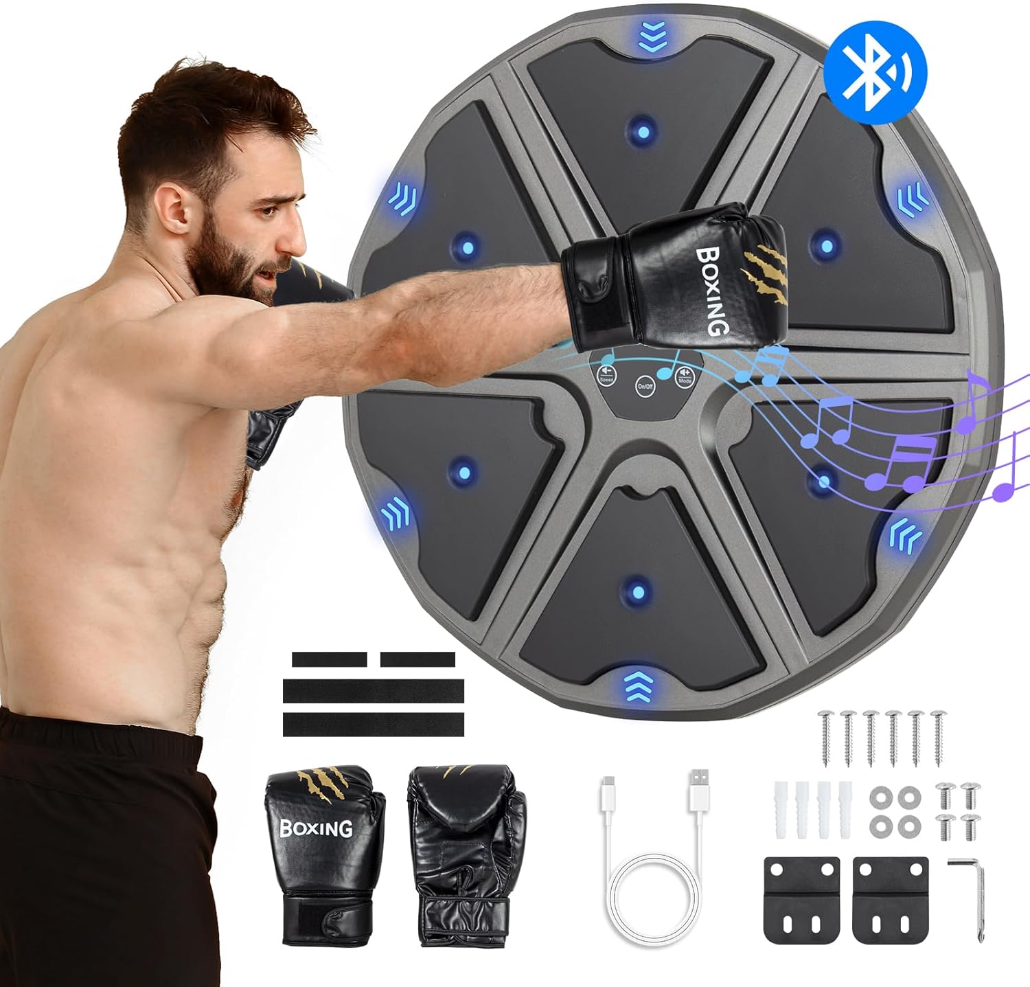 Music Boxing Machine with Bluetooth and 9 Modes
