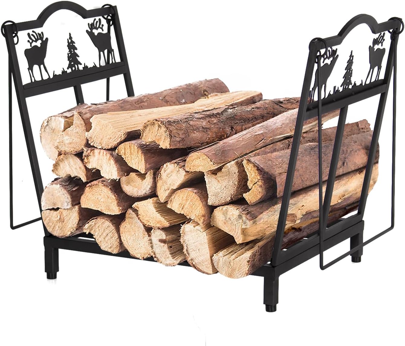 Folding Log Holder 40 × 38 × 32 cm, 50 kg Load